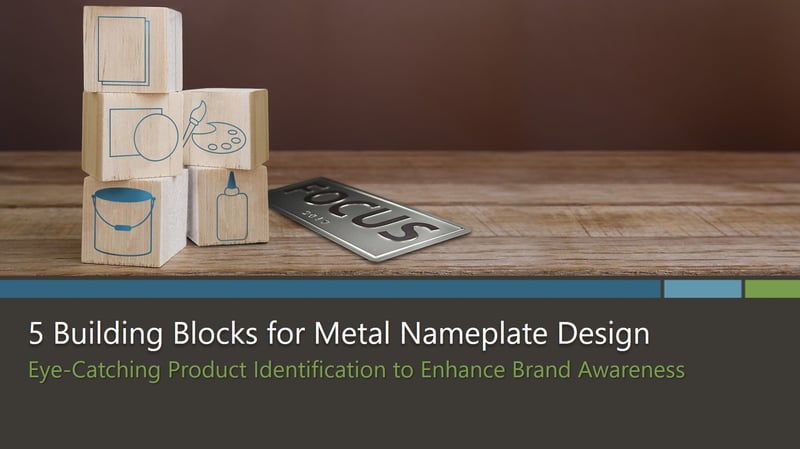 5 Building Blocks for Metal Nameplate Design eBook by McLoone