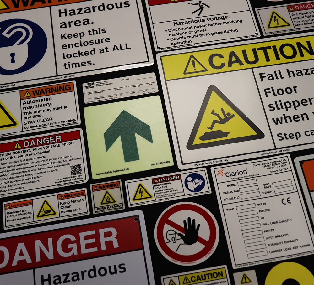 Clarion Safety Signage and Labels