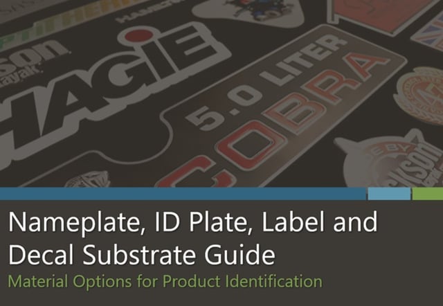 Nameplate Substrate Guide for Product Identification by McLoone