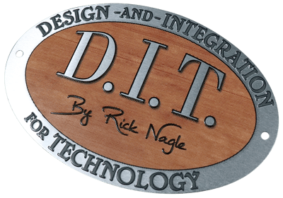 bright silver border hides metal edge of nameplates