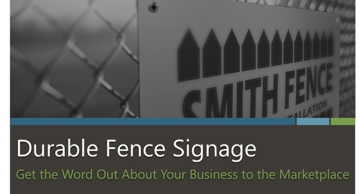 Durable Metal Fence Signage Email Cover
