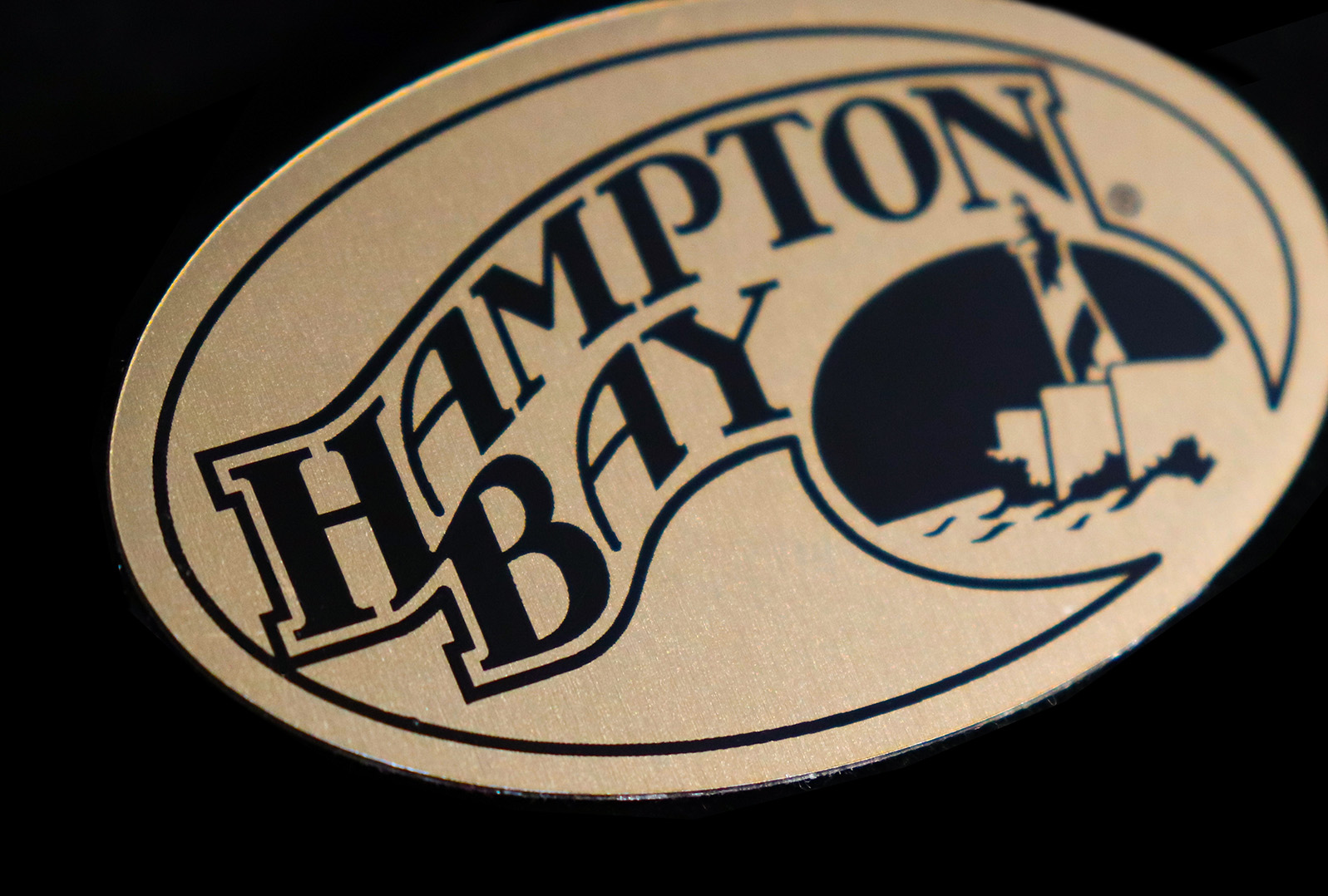 Metal Nameplate with a Gold Tint