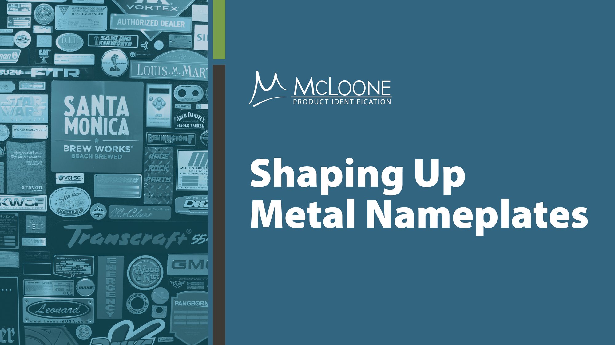 Shaping Up Metal Nameplates