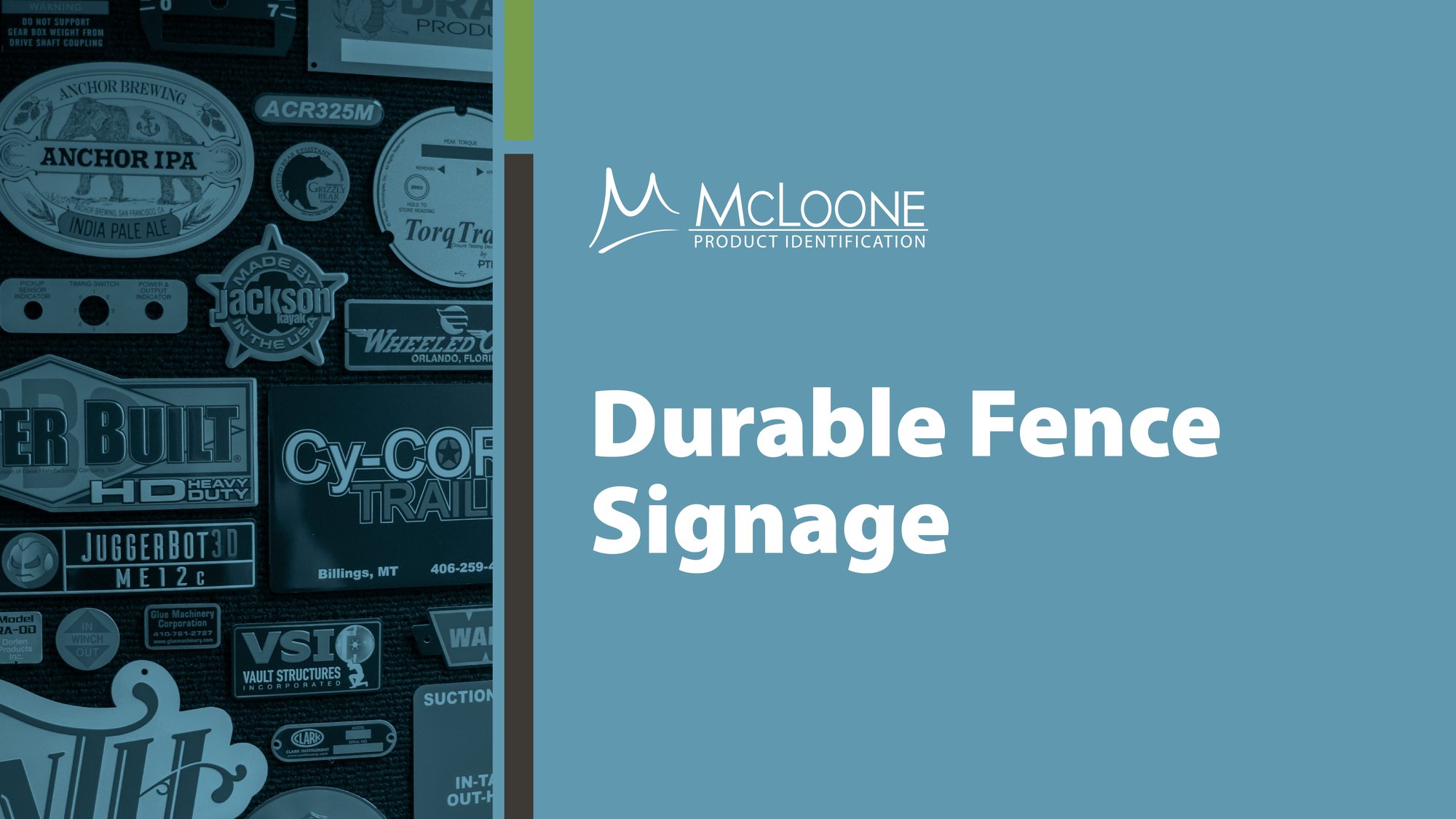 Durable Fence Signage Guide from McLoone Metal Graphics