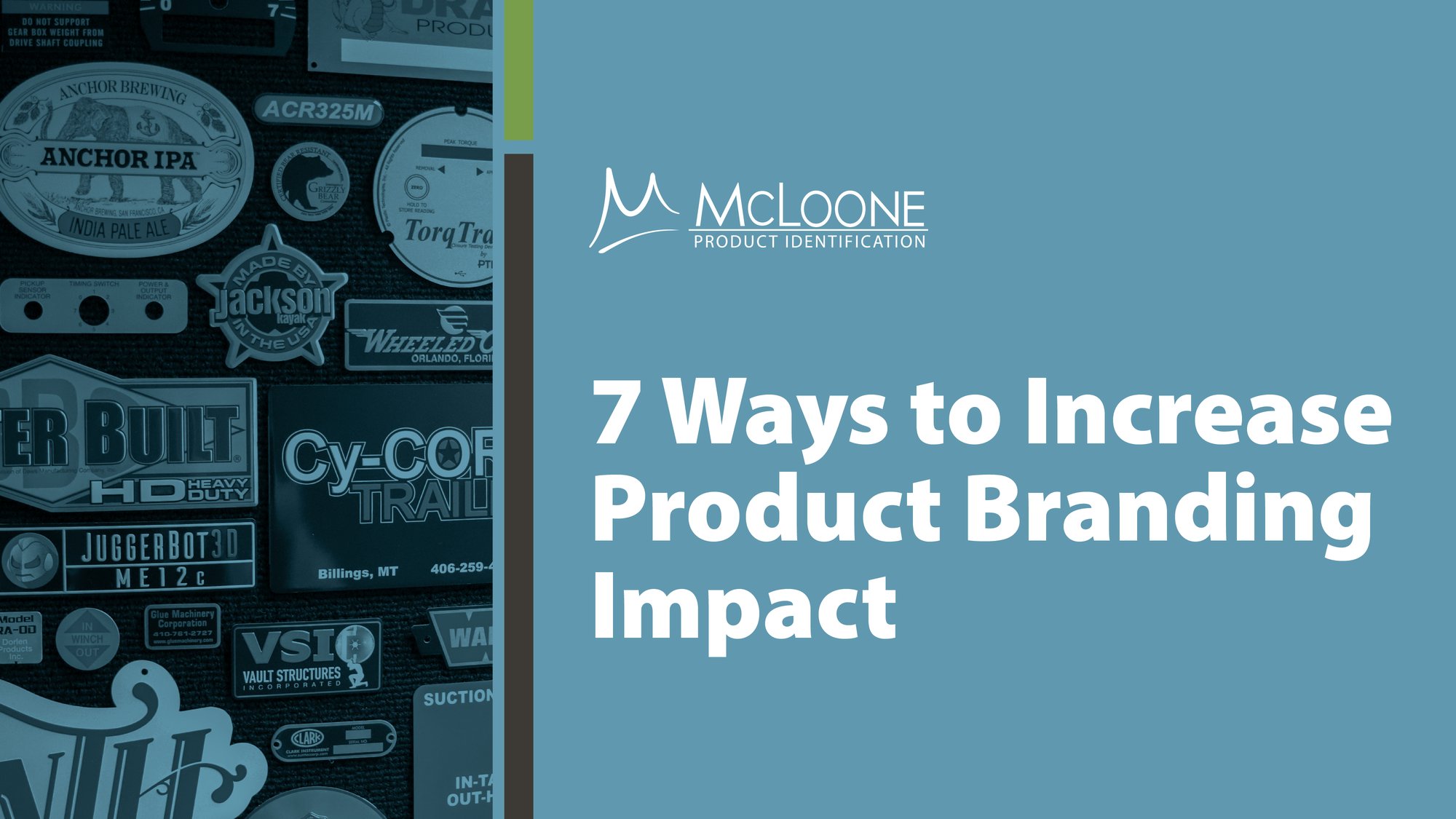 7 Ways to Increase Product Branding Impact Guide from McLoone Metal Graphics
