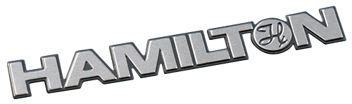 metal nameplate cut to shape of logo