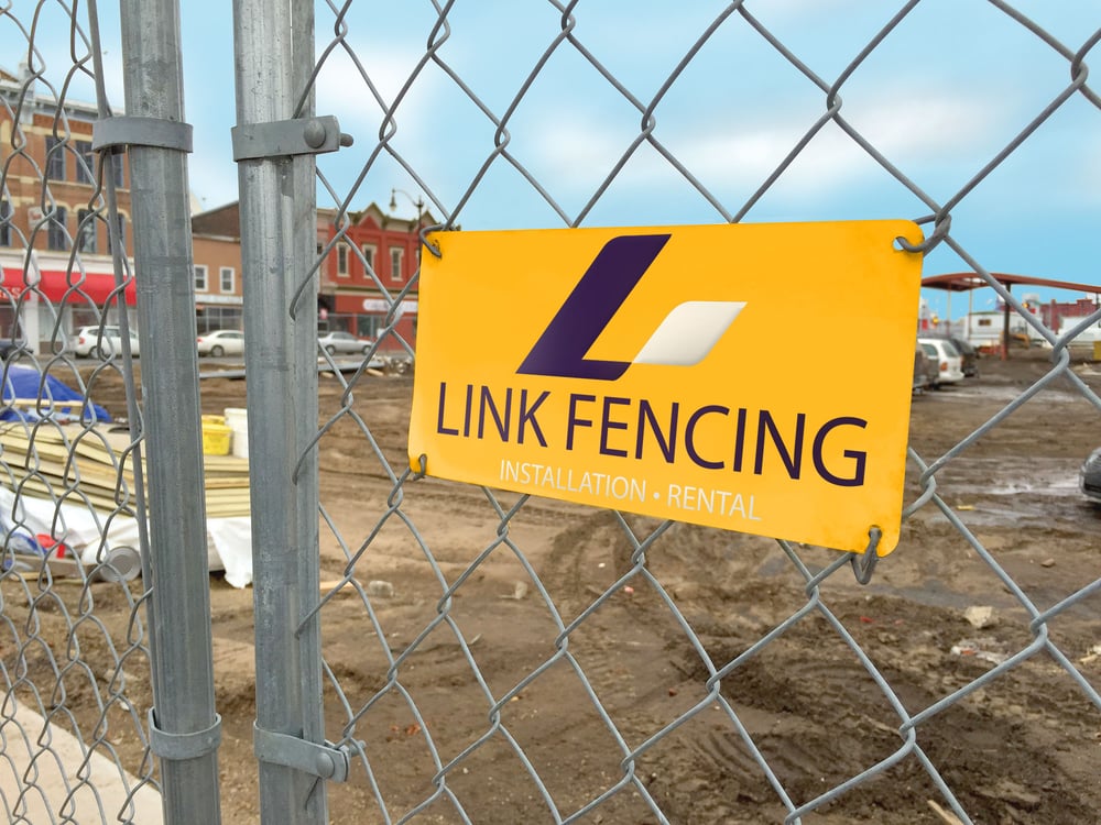 Durable Fence Sign Plates by McLoone