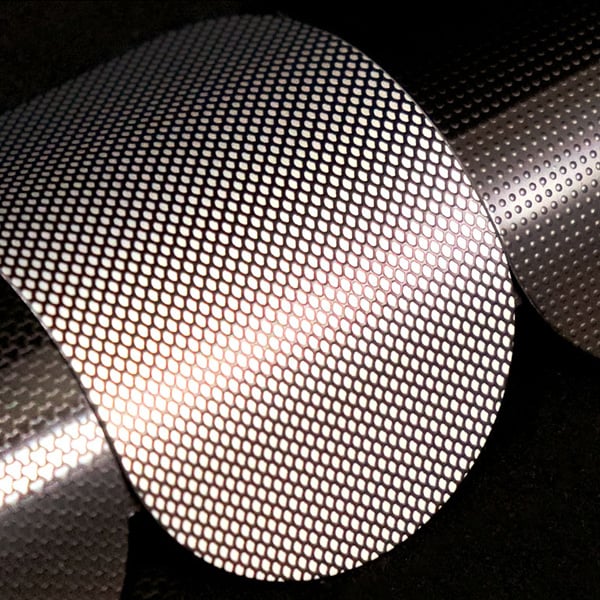 technical pattern on metal surface