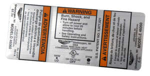 safety information id plate