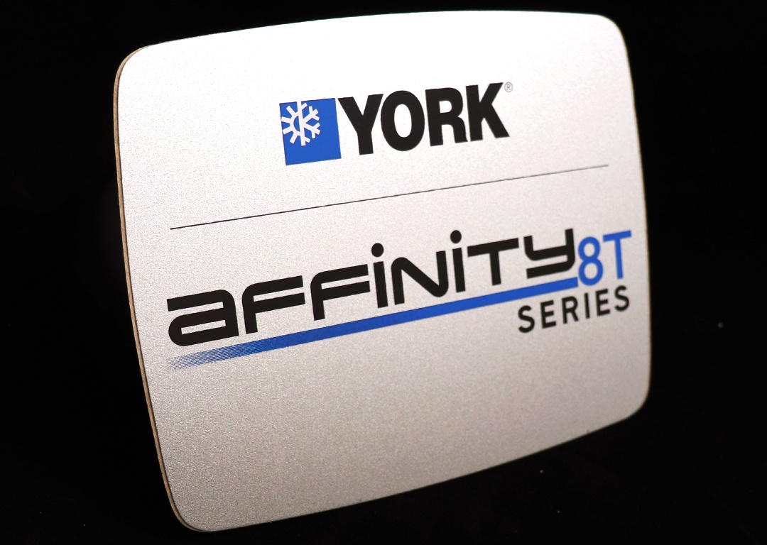 sandblasted look for metal nameplates